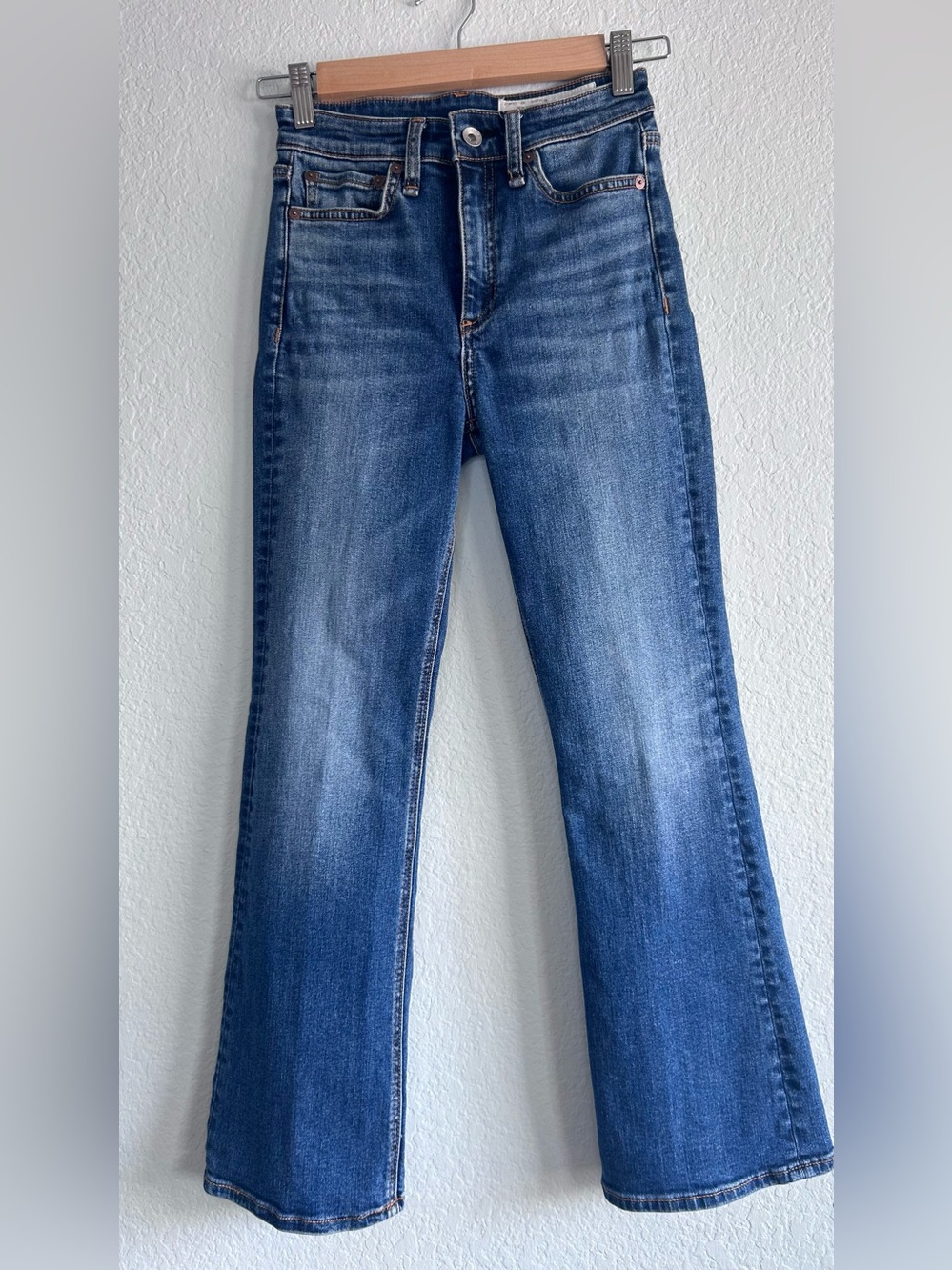 Rag & Bone ankle bootcut jeans, Size 24